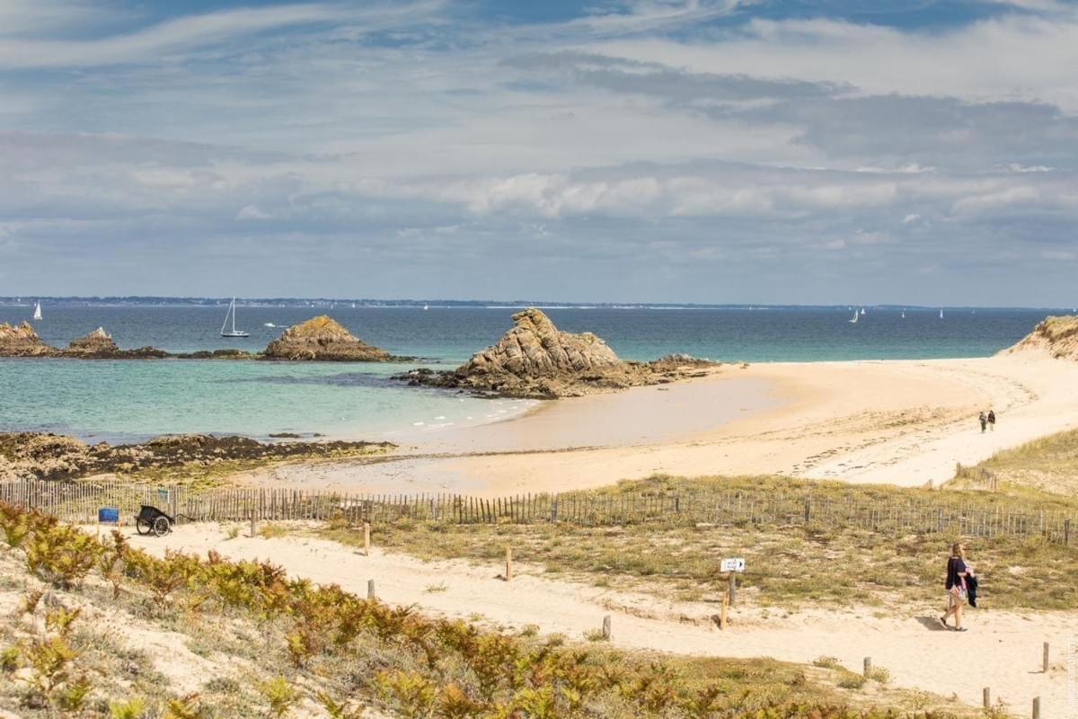 Maison 8 pers en bord de mer avec piscine chauffée toute l'année, spa et hamman Surzur Exterior foto